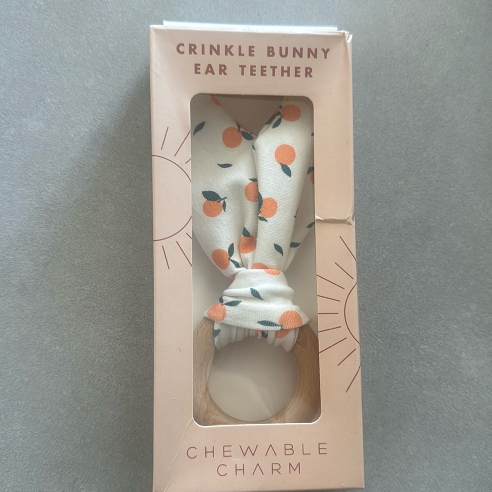 Crinkle Bunny Ear Teether